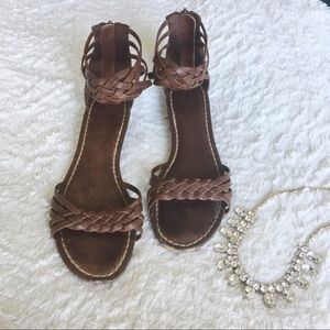 American Eagle Ankle Strap Braided Sandal